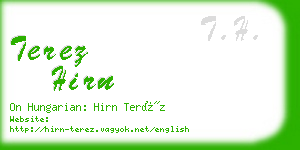 terez hirn business card